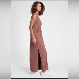 Athleta Pink Sleeveless Sheath Maxi Dress